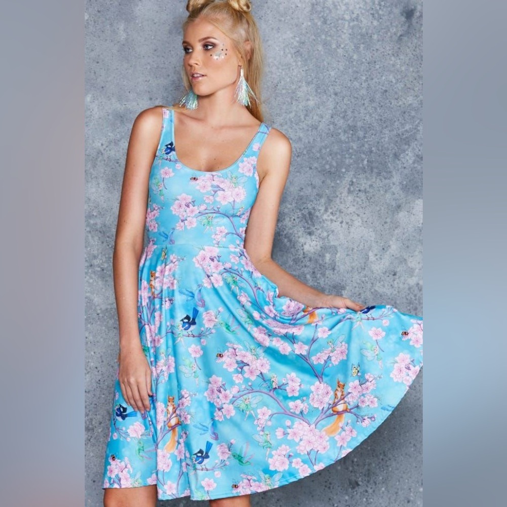 Blackmilk Bottom of the Garden Midi Dress